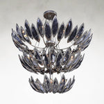Petaline 27-Light 50.25-Inch Three-Tiered Chandelier Ceiling Fixture