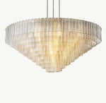 Sirene Clear Glass Round Chandelier 65"