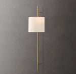 Vela Octagonal Bar Sconce - Round Shade