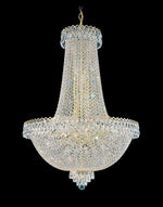 Camelot 40"H x 28"W 31-Light Crystal Pendant in Polished Gold