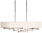 Cavaletti 42" Dark Smoke Short Pendant With Natural Anna Shade