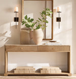 Pauillac Fabric Shade Torch Sconce