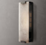 Hand-Carved Alabaster Grand Sconce
