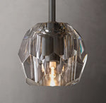 Boule De Cristal Smoke Glass Rod Pendant