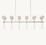 Boule De Cristal Clear Glass Double Linear Chandelier 60"