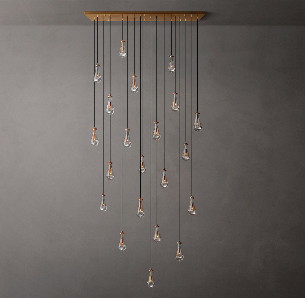 Rain Rectangular Chandelier 72"