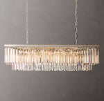 1920s Odeon Rectangular Chandelier 49"