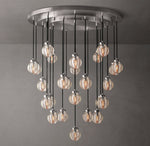 Pearl Round Chandelier 38"
