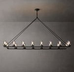 Ondra Linear Clear Glass Chandelier 72"