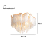 Cadena Chain Tassel Ceiling Light Fixture