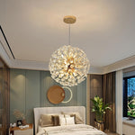 Liano Crystal Dandelion Sphere Ceiling Light