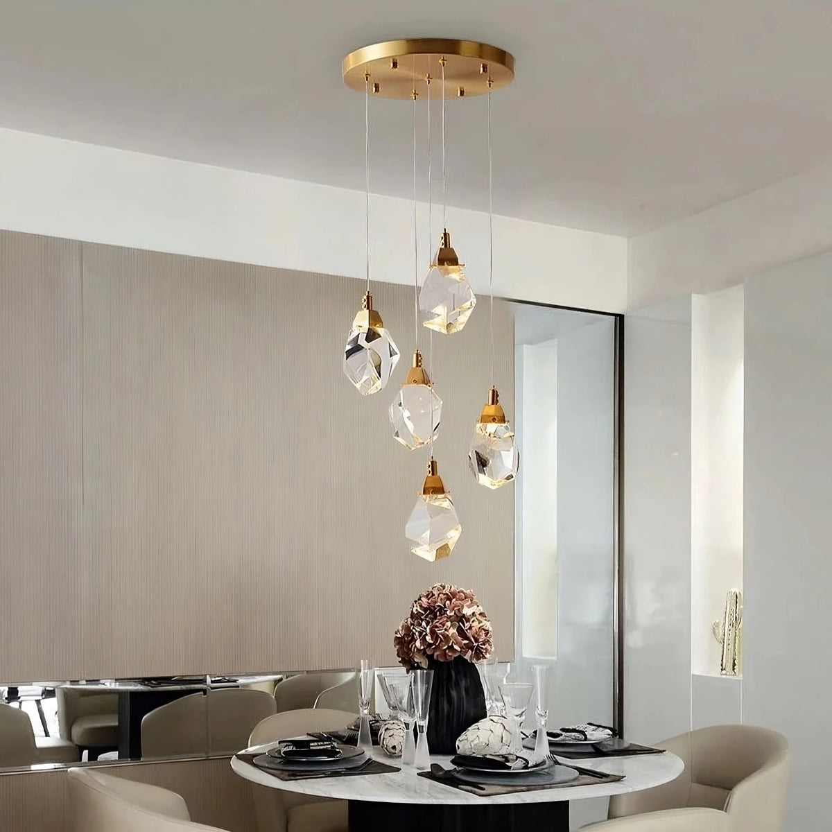 Diamante Crystal Pendant Chandelier