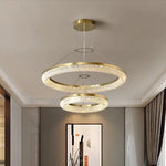 Bergamo Double Ring Crystal Chandelier