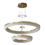 Bergamo Double Ring Crystal Chandelier