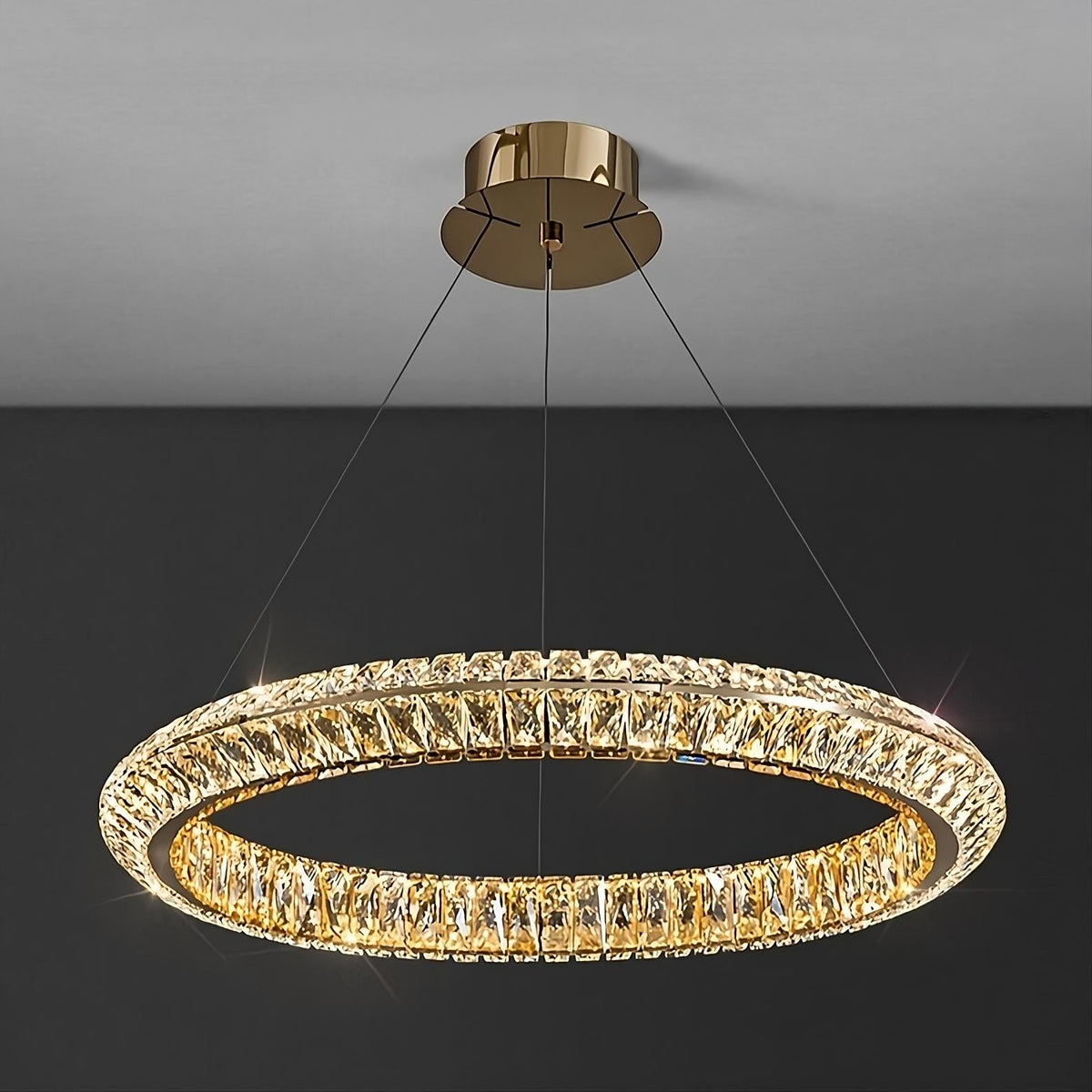 Bacci Crystal Modern Ceiling Light Fixture