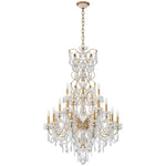 Century 54.5"H x 37"W 20-Light Crystal Chandelier in French Gold