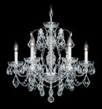Century Chandelier, 6-Light, Heirloom Gold, Clear Heritage Crystal, 21"W (1705-22 17V1DX)
