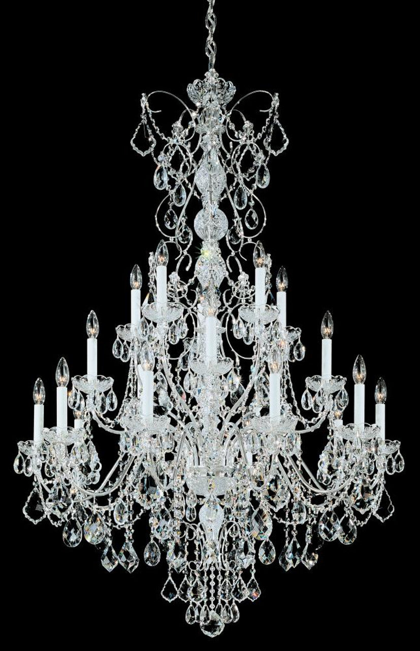 Renaissance Chandelier, 19-Light, Heirloom Bronze, Clear Swarovski Crystal, 40"W (3792-76S 17QVV5)