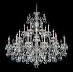 Century Chandelier, 28-Light, Polished Silver, Clear Heritage Crystal, 42.5"W (1718-40 1A2CW)