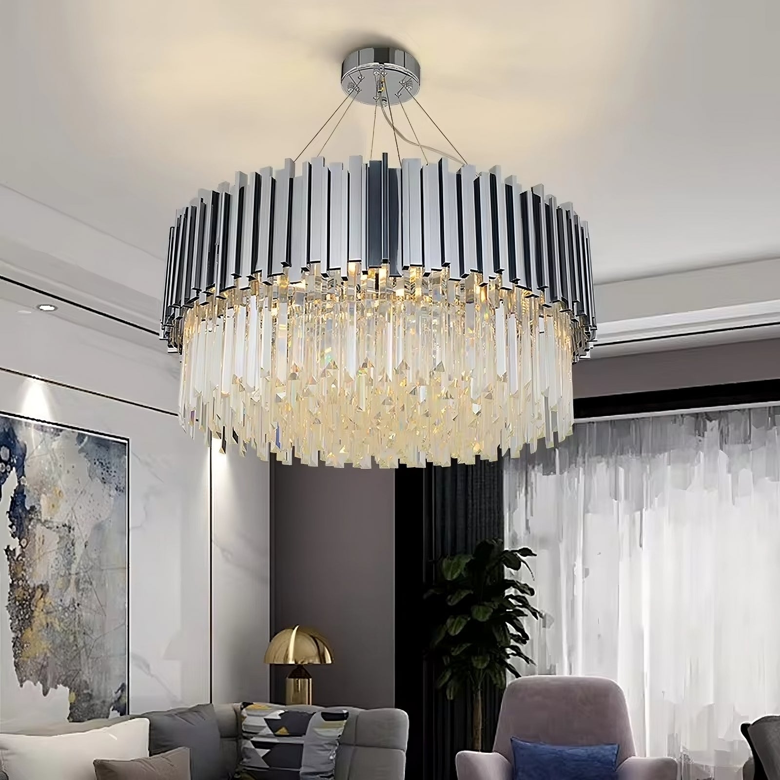 Gio Crystal Contemporary Chandelier– YOVINO