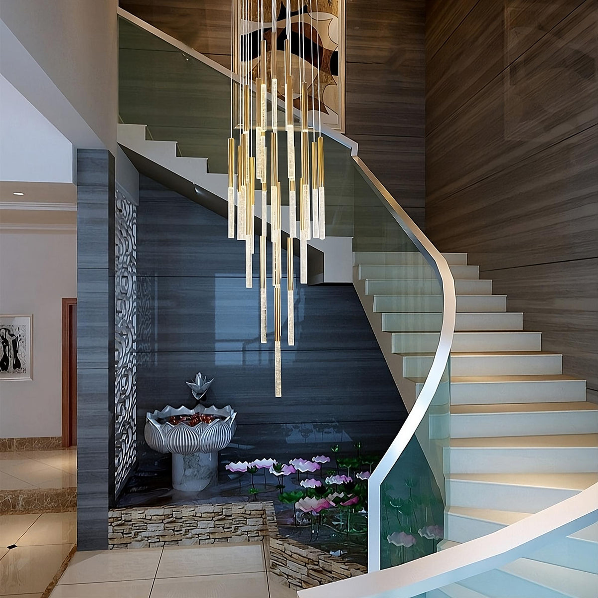 Modern LED Foyer Chandelier
