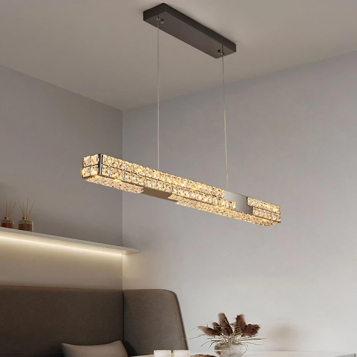 Bacci 47" Crystal Dining Room Chandelier