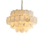 Moonshade Natural Marble Modern Chandelier
