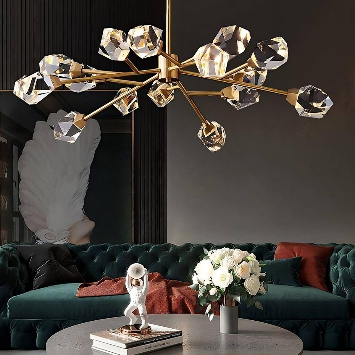 Diamante 15-Pendant Modern Chandelier