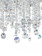 Chantant 16.5"H x 33"W 6-Lt Crystal Linear Pendant in Pol Stainle