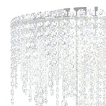 Chantant 17"H x 21"W 5-Light Crystal Flush in Pol Stainless Steel