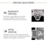 Chantant 41.5"H x 21"W 5-Light Crystal Chandelier in Pol Stainles