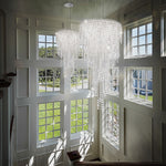 Chantant 41.5"H x 21"W 5-Light Crystal Chandelier in Pol Stainles