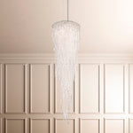 Chantant 70.3"H x 21"W 5-Light Crystal Chandelier in Pol Stainles
