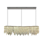 Bacci Crystal Modern Dining Room Light Fixture 47"