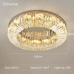 Specchio Crystal Ceiling Light Fixture