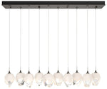 Chrysalis 44.5"W 10-Light Oiled Bronze Small White Crystal Standard Pe