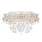 Circulus 4-Light Wall Sconce in Antique Silver with Optic Crystal