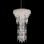 Circulus 44.5"H x 24"W 6-Light Crystal Pendant in Polished Stainl