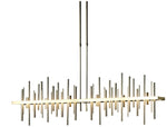 Cityscape 51.9" Wide Large Modern Brass LED Pendant With Soft Gold