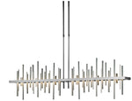 Cityscape 51.9" Wide Large Vintage Platinum LED Pendant