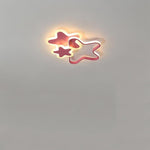Triple Star Flush Mount Light LED Ceiling Light for Baby Kids Lighting