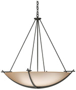 Compass 34.2" Wide Large Scale Natural Iron Pendant With Sand Glass Sh