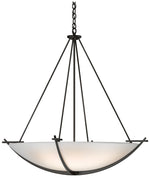 Compass 34.2"W Large Scale Oil Rubbed Bronze Pendant With Opal Glass S