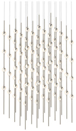 Constellation - Cosmic Cube 20" LED Pendant - Satin Nickel - White Acr