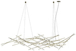 Constellation Ursa Major 92.75"W Satin Brass 2700K White Lens Chandeli