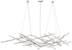Constellation Ursa Minor 56" Wide Satin Nickel Pendant