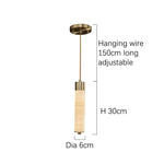 Moonshade Natural Marble Pendant Light Fixture