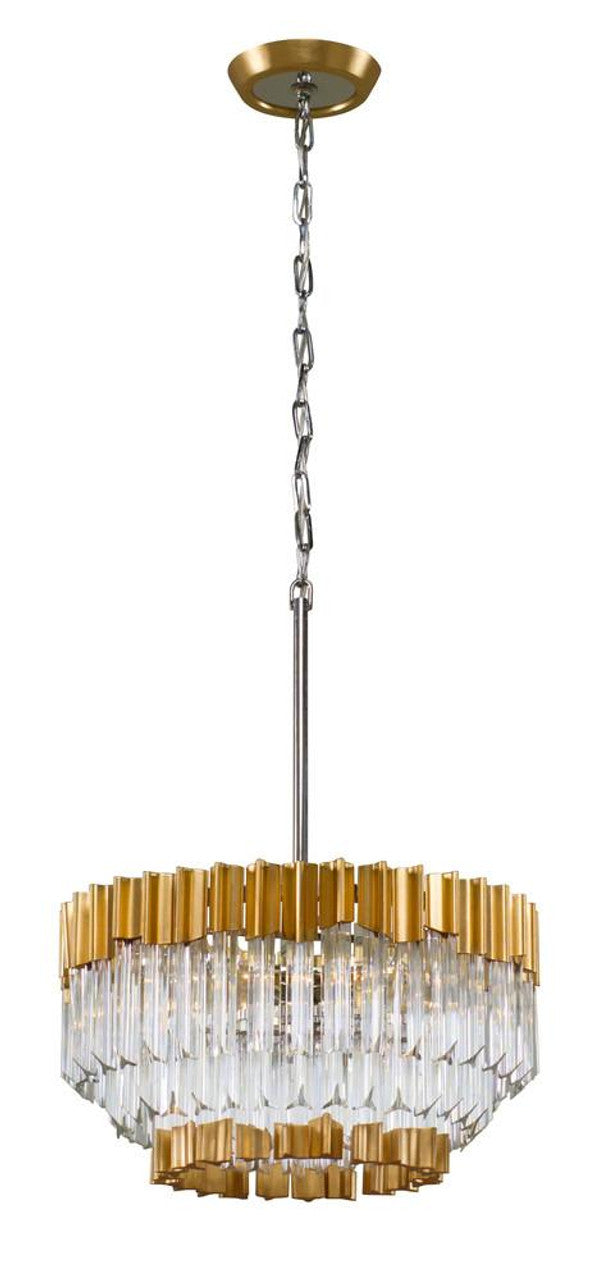 Gatsby Pendant, 9-Light, LED, Modern Brass, 9.2"W (139058-LED-STND-86-CR 5Z5XUW)