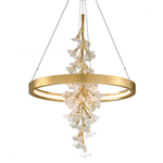Jasmine Chandelier, 1-Light, LED, Gold, 38.5"H (268-71-GL CY8W)