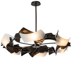 Crest 37.8" Wide 6-Light Dark Smoke Circular Pendant